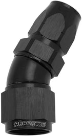 Alloy 30 Deg Hose End -8 Hose To -10AN Reducer Hose End Blac AF557-08-10BLK - Aeroflow