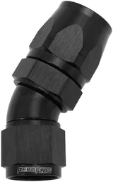 Alloy 30 Deg Hose End -12 Hose To -10AN Expander Hose End Bla AF557-12-10BLK - Aeroflow