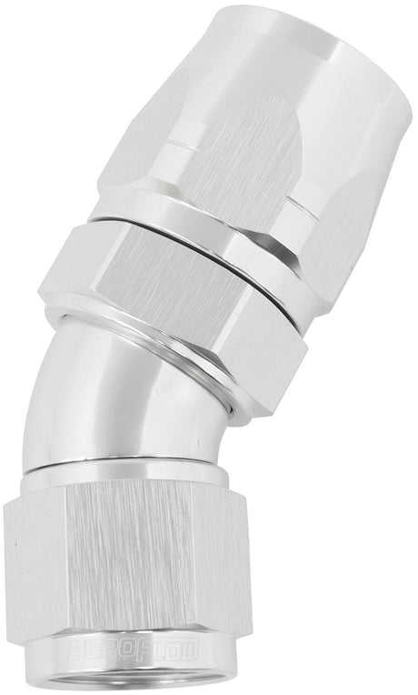 Alloy 30 Deg Hose End -12 Hose To -10AN Expander Hose End Sil AF557-12-10S - Aeroflow