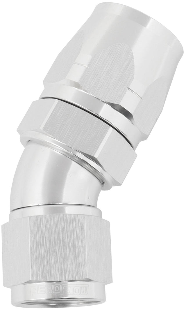 Alloy 30 Deg Hose End -12 Hose To -10AN Expander Hose End Sil AF557-12-10S - Aeroflow