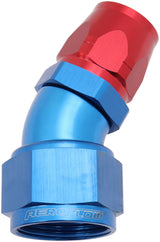 Alloy 30 Deg Hose End -12 Hose To -16AN Reducer Hose End Blue AF557-12-16 - Aeroflow