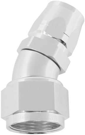 Alloy 30 Deg Hose End -12 Hose To -16AN Reducer Hose End Silv AF557-12-16S - Aeroflow