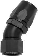 Alloy 30 Deg Hose End -16 Hose To -12AN Expander Hose End Bla AF557-16-12BLK - Aeroflow