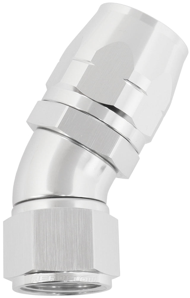 Alloy 30 Deg Hose End -16 Hose To -12AN Expander Hose End Sil AF557-16-12S - Aeroflow