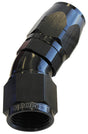 Alloy 30 Deg Hose End -20AN Black Cutter Style Full Flow AF557-20BLK - Aeroflow