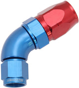 Alloy 60 Deg Hose End -8 Hose To -6AN Expander Hose End Blue AF558-08-06 - Aeroflow