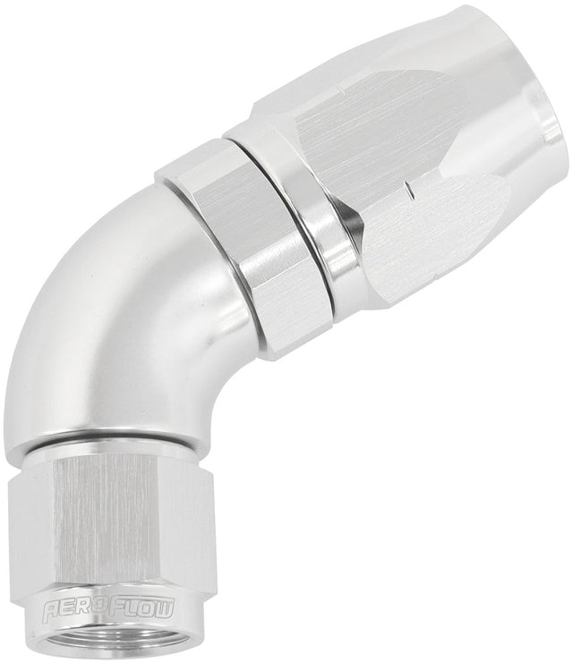 Alloy 60 Deg Hose End -8 Hose To -6 Expander Hose End Silver AF558-08-06S - Aeroflow