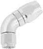 Alloy 60 Deg Hose End -8 Hose To -6 Expander Hose End Silver AF558-08-06S - Aeroflow