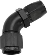 Alloy 60 Deg Hose End -8 Hose To -10 Reducer Hose End Black AF558-08-10BLK - Aeroflow