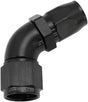 Alloy 60 Deg Hose End -8 Hose To -10 Reducer Hose End Black AF558-08-10BLK - Aeroflow