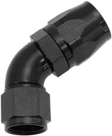 Alloy 60 Deg Hose End -12 Hose To -10 Expander Hose End Black AF558-12-10BLK - Aeroflow