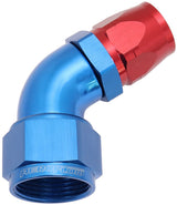 Alloy 60 Deg Hose End -12 Hose To -16 Reducer Hose End Blue AF558-12-16 - Aeroflow