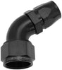 Alloy 60 Deg Hose End -12 Hose To -16 Reducer Hose End Black AF558-12-16BLK - Aeroflow
