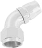 Alloy 60 Deg Hose End -12 Hose To -16 Reducer Hose End Silver AF558-12-16S - Aeroflow