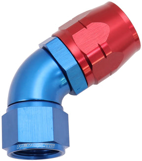 Alloy 60 Deg Hose End -16 Hose To -12AN Expander Hose End Blu AF558-16-12 - Aeroflow