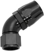 Alloy 60 Deg Hose End -16 Hose To -12AN Expander Hose End Bla AF558-16-12BLK - Aeroflow