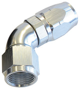 Alloy 60 Deg Hose End -16AN Silver Cutter Style Full Flow AF558-16S - Aeroflow