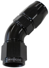 45 Deg -20AN Full Flow Teflon Hose End Black 1 Piece Full Flow AF572-20DBLK - Aeroflow