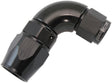 Stepped 90 Degree End -8 Hose To -6AN Expander Hose End Black Teflon AF573-08-06DBLK - Aeroflow