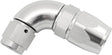 Stepped 90 Degree End -8 Hose To -6AN Expander Hose End Silver Teflon AF573-08-06DS - Aeroflow