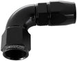 90 Deg -12AN Full Flow Teflon Hose End Black 1 Piece Full Flow AF573-12DBLK - Aeroflow