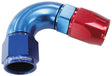 120 Deg -3AN Full Flow Teflon Hose End Blue 1 Piece Full Flow AF574-03D - Aeroflow