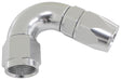120 Deg -8AN Full Flow Teflon Hose End Silver 1 Piece Full Flow AF574-08DS - Aeroflow