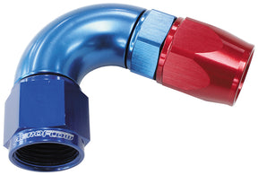120 Deg -12AN Full Flow Teflon Hose End Blue 1 Piece Full Flow AF574-12D - Aeroflow