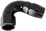 120 Deg -12AN Full Flow Teflon Hose End Black 1 Piece Full Flow AF574-12DBLK - Aeroflow