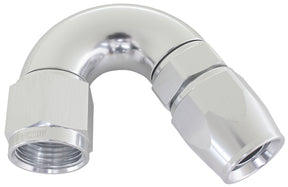 150 Deg -6AN Full Flow Teflon Hose End Silver 1 Piece Full Flow AF575-06DS - Aeroflow