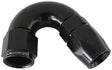 150 Deg -8AN Full Flow Teflon Hose End Black 1 Piece Full Flow AF575-08DBLK - Aeroflow