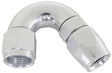 150 Deg -12AN Full Flow Teflon Hose End Silver 1 Piece Full Flow AF575-12DS - Aeroflow