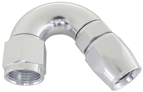 150 Deg -16AN Full Flow Teflon Hose End Silver 1 Piece Full Flow AF575-16DS - Aeroflow