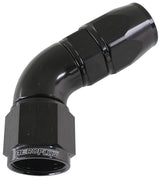 60 Deg -4AN Full Flow Teflon Hose End Black 1 Piece Full Flow AF578-04DBLK - Aeroflow