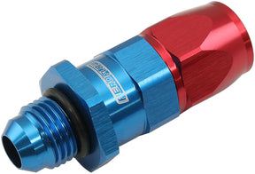 Male -6AN To -6AN Teflon Hose End Straight Male ORB Blue AF580-06-06D - Aeroflow