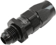 Male -6AN To -6AN Teflon Hose End Straight Male ORB Black AF580-06-06DBLK - Aeroflow