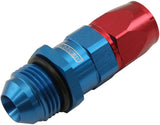 Male -8AN To -6AN Teflon Hose End Straight Male ORB Blue AF580-06-08D - Aeroflow
