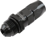 Male -8AN To -6AN Teflon Hose End Straight Male ORB Black AF580-06-08DBLK - Aeroflow