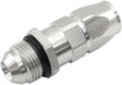 Male -8AN To -6AN Teflon Hose End Straight Male ORB Silver AF580-06-08DS - Aeroflow