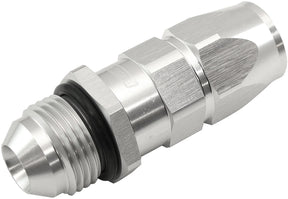 Male -8AN To -6AN Teflon Hose End Straight Male ORB Silver AF580-06-08DS - Aeroflow
