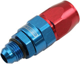 Male -6AN To -8AN Teflon Hose End Straight Male ORB Blue AF580-08-06D - Aeroflow