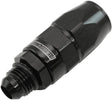 Male -6AN To -8AN Teflon Hose End Straight Male ORB Black AF580-08-06DBLK - Aeroflow