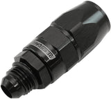 Male -6AN To -8AN Teflon Hose End Straight Male ORB Black AF580-08-06DBLK - Aeroflow