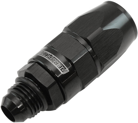 Male -6AN To -8AN Teflon Hose End Straight Male ORB Black AF580-08-06DBLK - Aeroflow