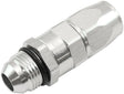 Male -8AN To -8AN Teflon Hose End Straight Male ORB Silver AF580-08-08DS - Aeroflow
