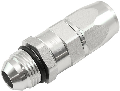 Male -8AN To -8AN Teflon Hose End Straight Male ORB Silver AF580-08-08DS - Aeroflow