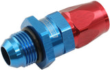 Male -10AN To 10AN Teflon Hose End Straight Male ORB Blue AF580-10-10D - Aeroflow