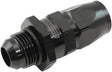 Male -10AN To 10AN Teflon Hose End Straight Male ORB Black AF580-10-10DBLK - Aeroflow