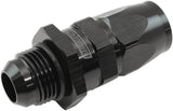Male -10AN To 10AN Teflon Hose End Straight Male ORB Black AF580-10-10DBLK - Aeroflow