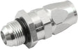 Male -10AN To 10AN Teflon Hose End Straight Male ORB Silver AF580-10-10DS - Aeroflow
